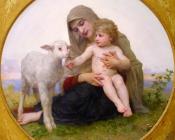 圣母与羔羊 - 威廉·阿道夫·布格罗